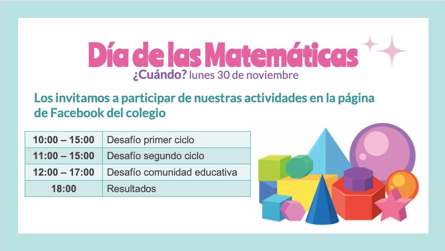 30 de noviembre- día de las matemáticas.