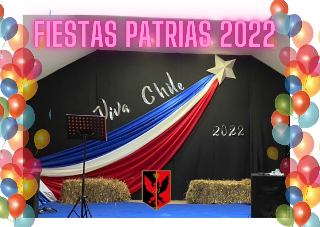 Acto de fiestas patrias 2022.